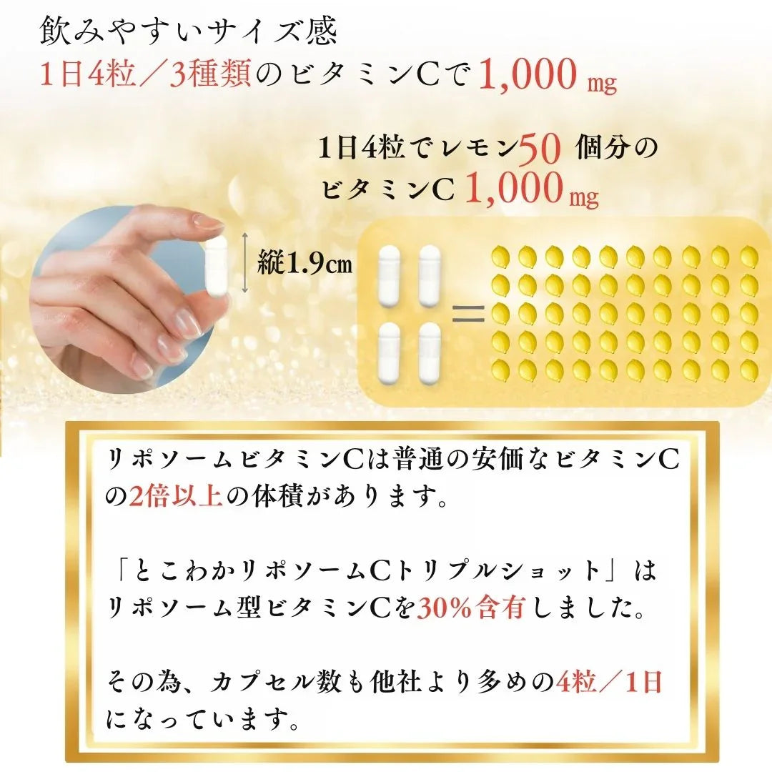 リポソームビタミンC 1,000mg 120粒入 30日分