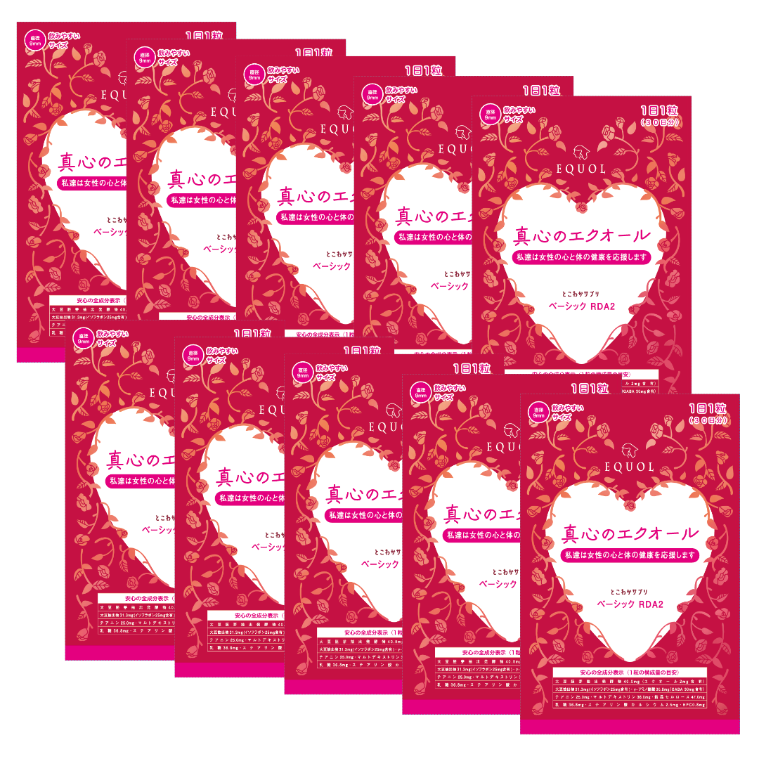 エクオール + イソフラボンに加えてテアニン・GABA ゆらぎ期の「体」と「心」をしっかりケア。