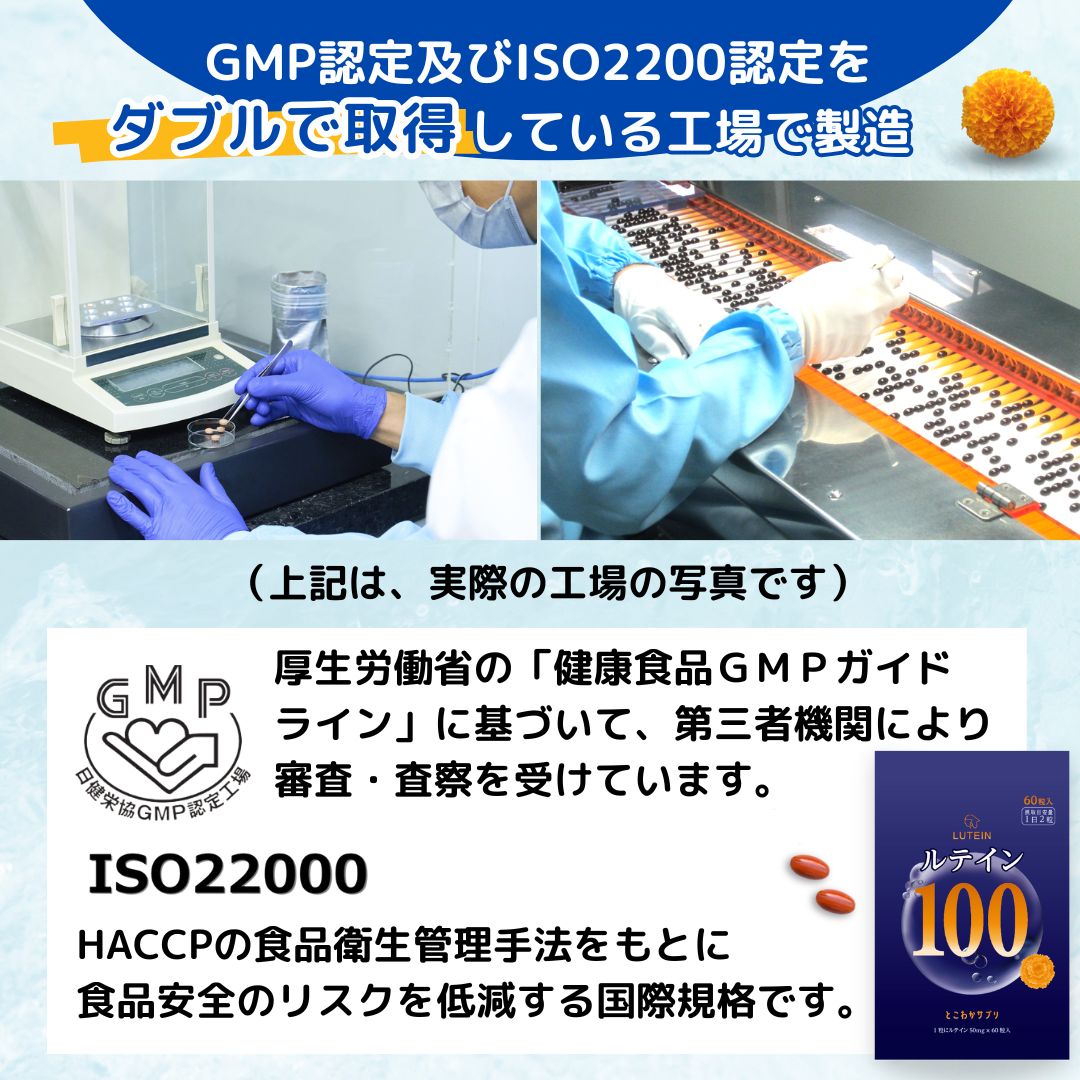 ルテイン 100mg 60粒入 30日分 眼科医推奨