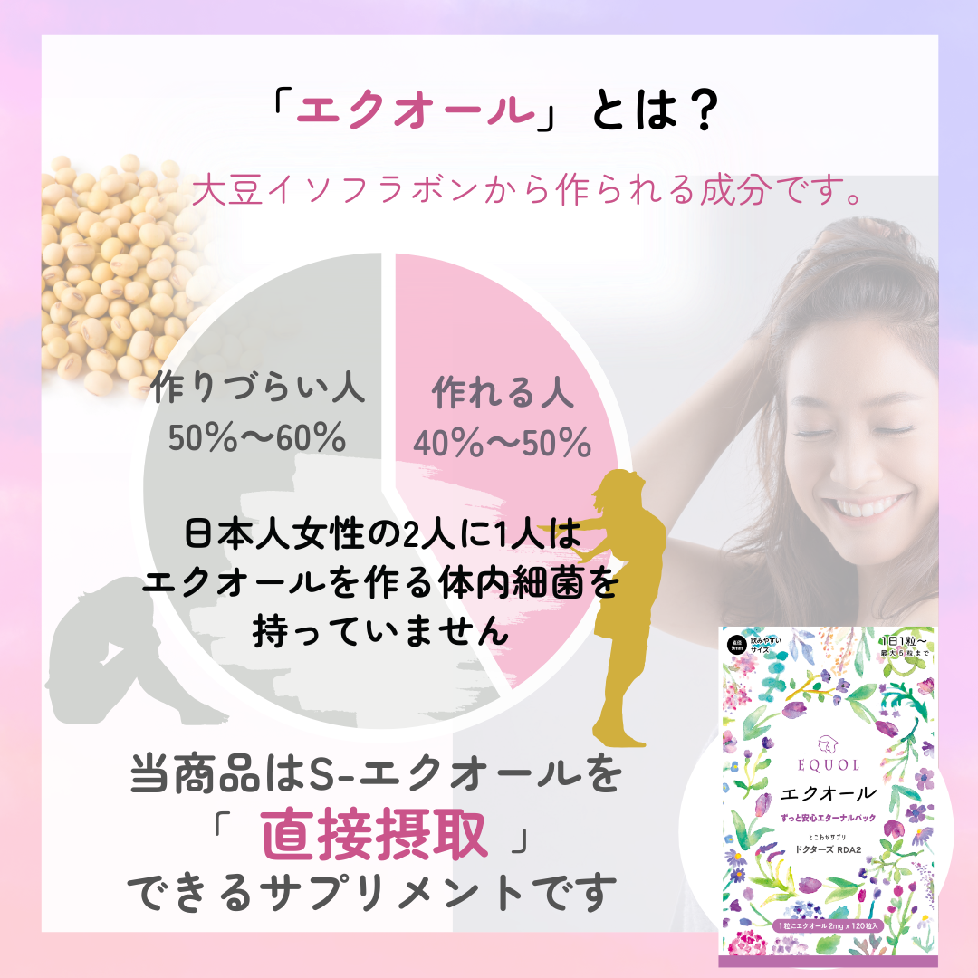 エクオール 2mg /1粒 120粒入 120日分（大容量パック）産婦人科医監修